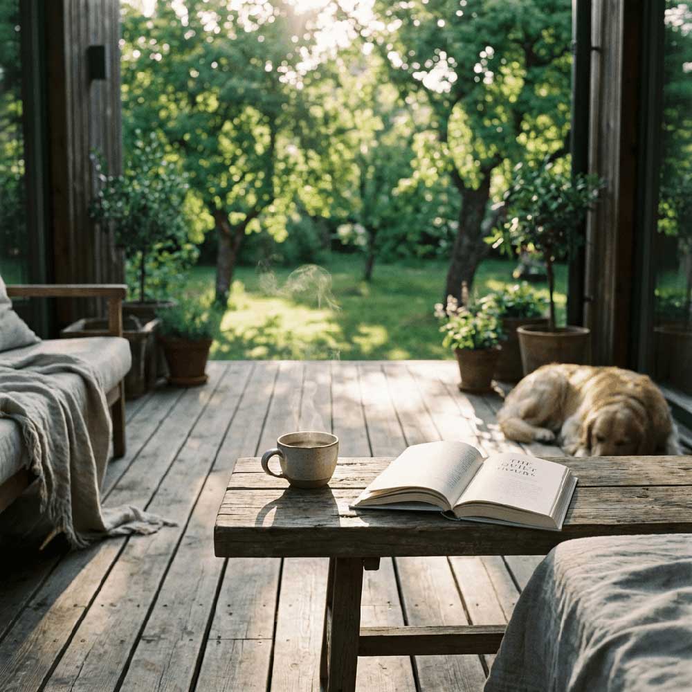 テラスでのくつろぎのひととき